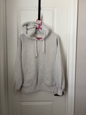 Men's Abercrombie Light Gray Hooded Sweatshirt